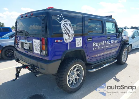 2003 Hummer H2 z USA, uszkodzony, nr VIN 5GRGN23U93H117588